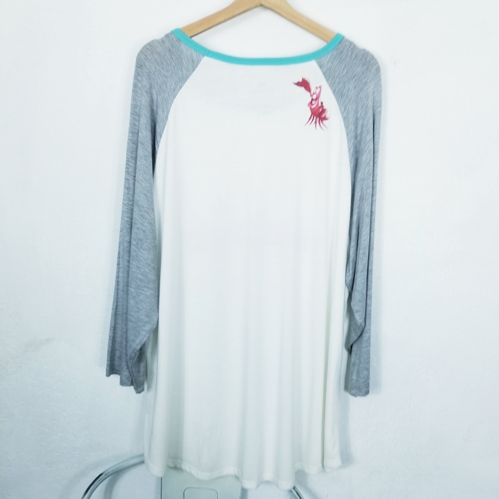 Disney Parks Little Mermaid Top XXL NEW - Picture 5 of 7